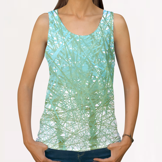 Palm Tree All Over Print Tanks by Vic Storia