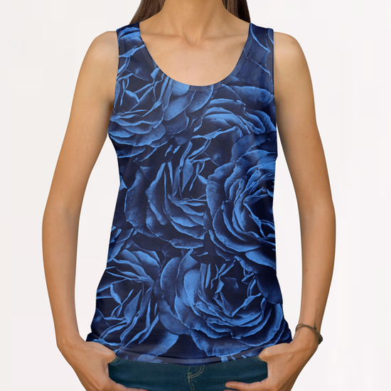 Enchanted Garden - Passion Roses All Over Print Tanks by Octavia Soldani