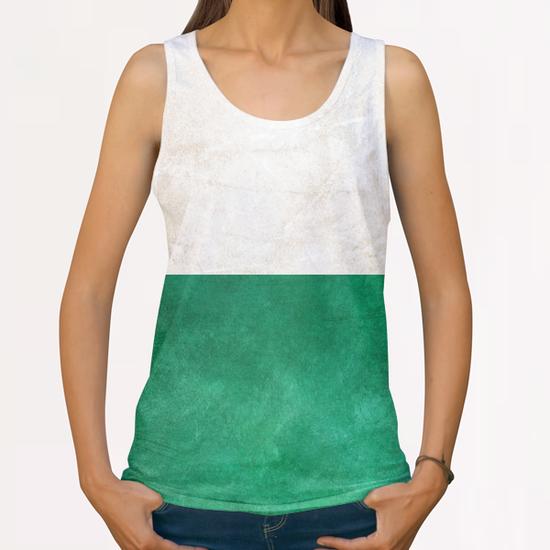 Pearl & Emerald All Over Print Tanks by Uma Gokhale