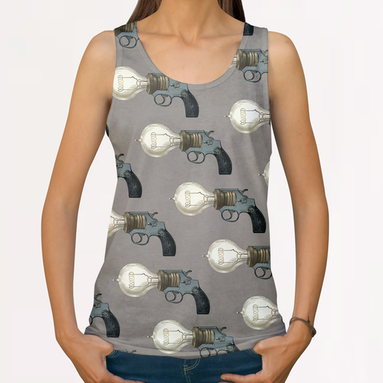 Tariff Deficit All Over Print Tanks by Pepetto