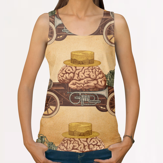 Intelligen Car All Over Print Tanks by Pepetto