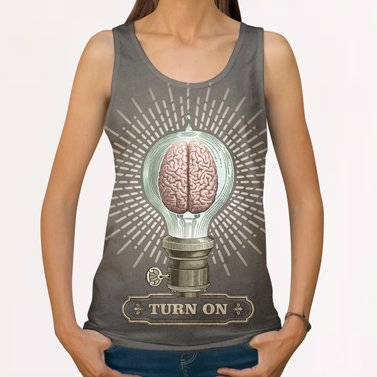Turn On All Over Print Tanks by Pepetto
