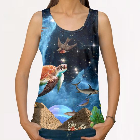 HEAVEN AND EARTH All Over Print Tanks by GloriaSanchez