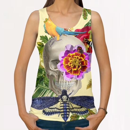 TROPICAL SKULL All Over Print Tanks by GloriaSanchez