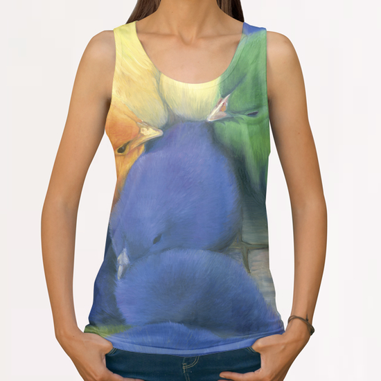 Chicks All Over Print Tanks by di-tommaso
