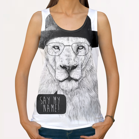 Say my name All Over Print Tanks by Balazs Solti