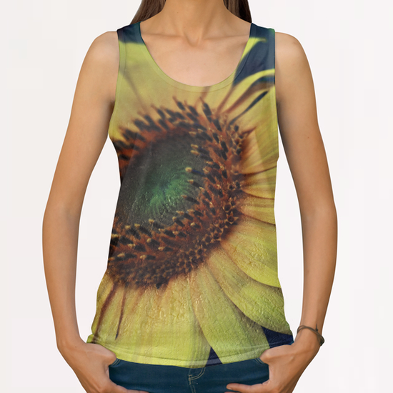 Sunflower All Over Print Tanks by VanessaGF
