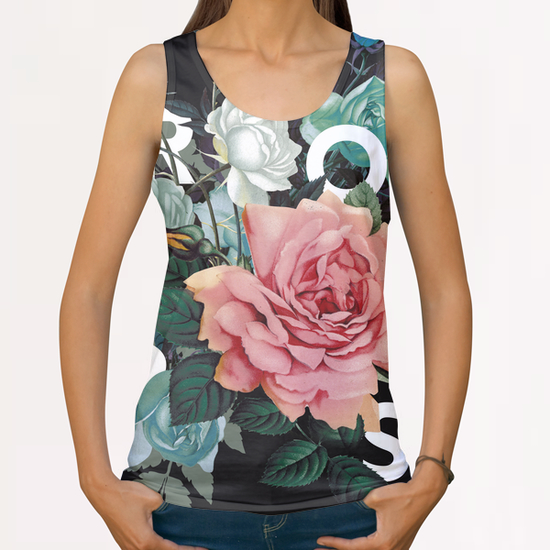 Antique Roses All Over Print Tanks by tzigone