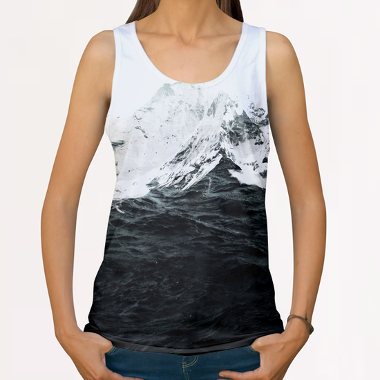 Those waves were like mountains All Over Print Tanks by Robert Farkas