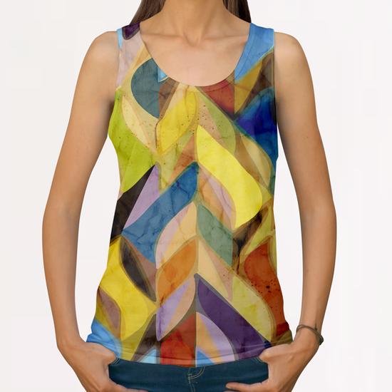 Vegetal Colors All Over Print Tanks by Vic Storia