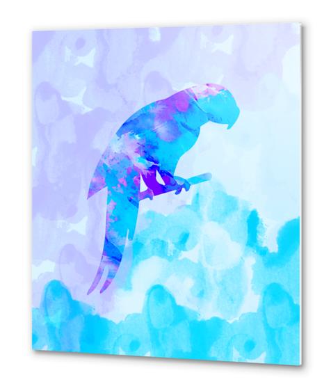 Abstract Parrot Metal prints by Amir Faysal