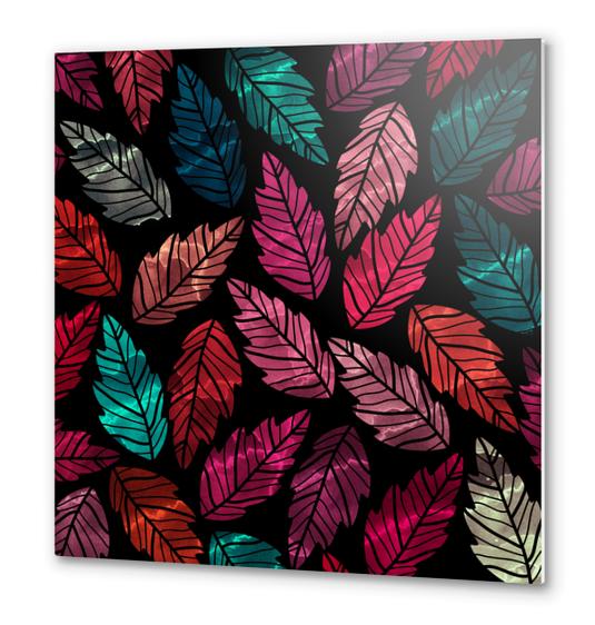 Leaves X 0.2 Metal prints by Amir Faysal