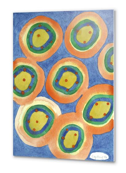 Merry Circles arranged  to a big Circle  Metal prints by Heidi Capitaine