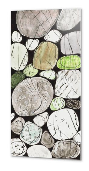 Classical Stones Pattern in High Format Metal prints by Heidi Capitaine