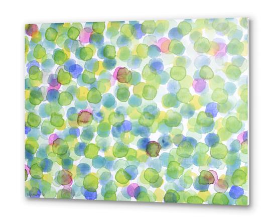 Dotted Summer Pattern Metal prints by Heidi Capitaine