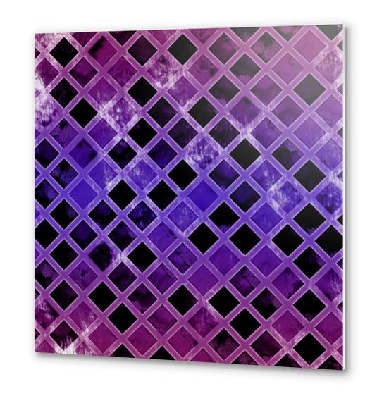 Abstract Geometric Background X 0.1  Metal prints by Amir Faysal