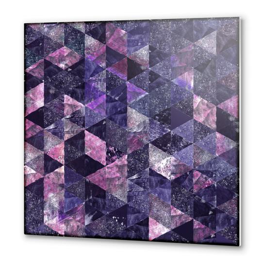 Abstract Geometric Background X 0.3 Metal prints by Amir Faysal