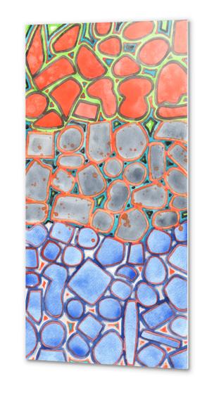 Summer Heat over Refreshing Water Pattern Metal prints by Heidi Capitaine