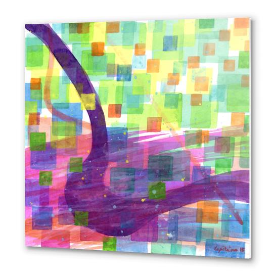 Bend and Squares Metal prints by Heidi Capitaine