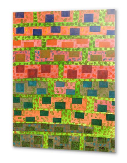 Added Color to a Colorful Wall Metal prints by Heidi Capitaine