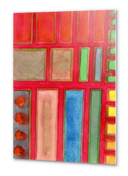 Some Chosen Rectangles ordered on Red  Metal prints by Heidi Capitaine