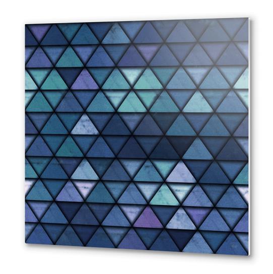 Abstract Geometric Background X 0.2 Metal prints by Amir Faysal