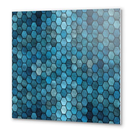 Glitters Honeycomb X 0.4 Metal prints by Amir Faysal