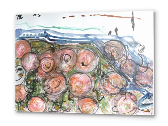 Watered Roses Metal prints by Heidi Capitaine