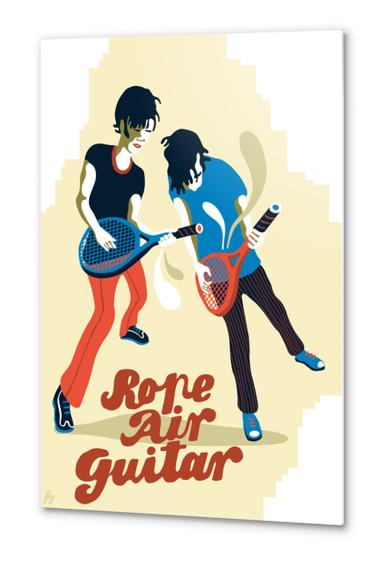 ROPE AIR GUITAR Metal prints by Francis le Gaucher