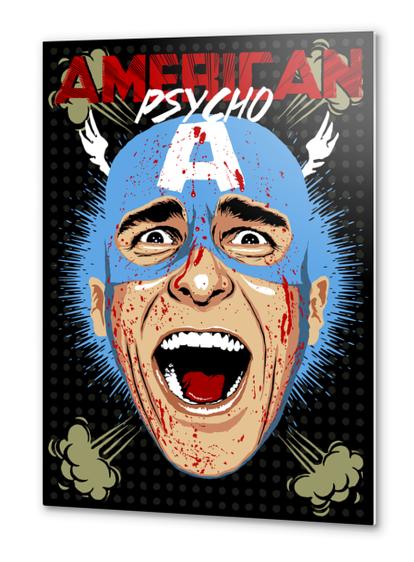 Captain Psycho Metal prints by Butcher Billy