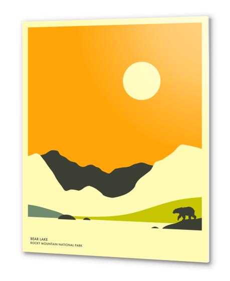 ROCKY MOUNTAIN NATIONAL PARK - BEAR LAKE Metal prints by Jazzberry Blue