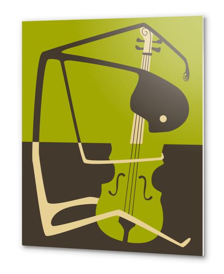 BLUES CELLO Metal prints by Jazzberry Blue