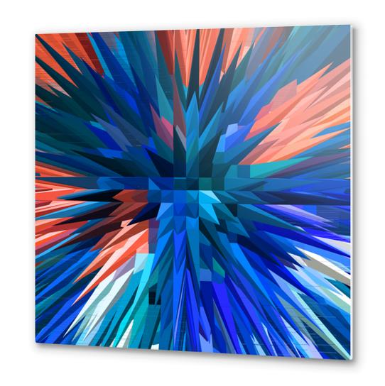Blue Explosion Metal prints by Vic Storia