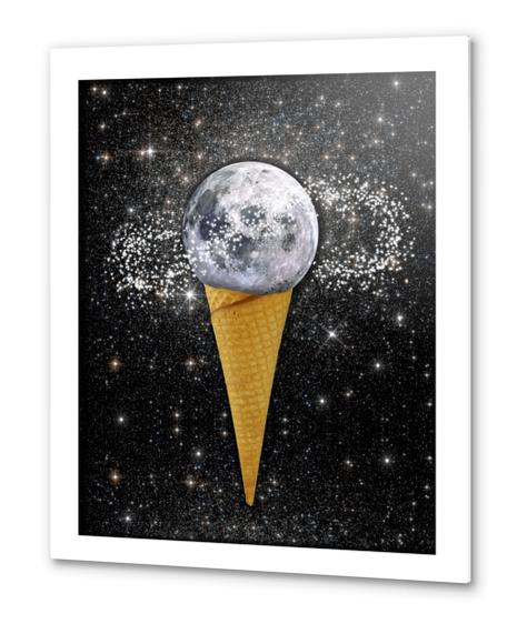 MOON ICE CREAM Metal prints by GloriaSanchez