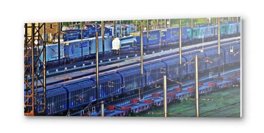 Color train Metal prints by Stefan D