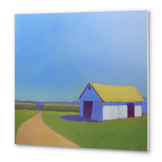 Corn Fields and Moody Blues 2 Metal prints by Carol C Young. The Creative Barn