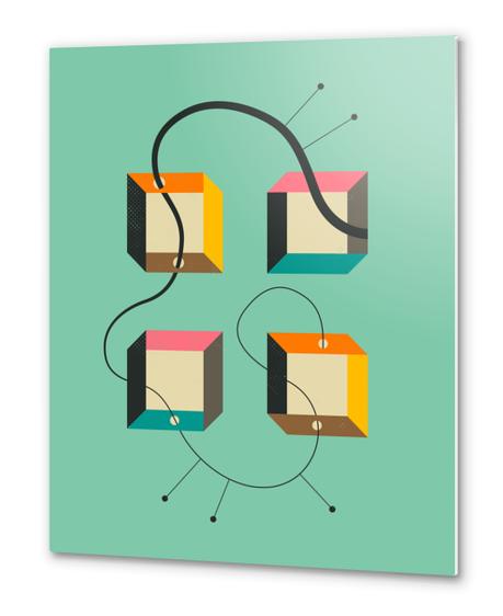 DIAGRAM 2 Metal prints by Jazzberry Blue