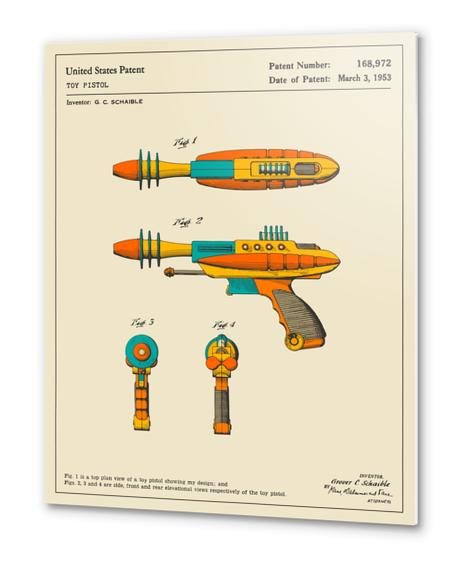 DISINTEGRATOR PISTOL PATENT (1953) Metal prints by Jazzberry Blue