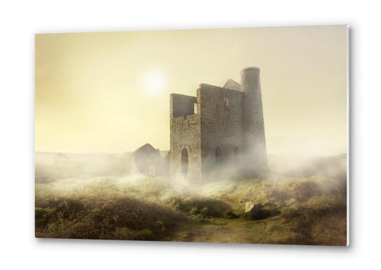 Foggy morning in western UK Metal prints by Jarek Blaminsky