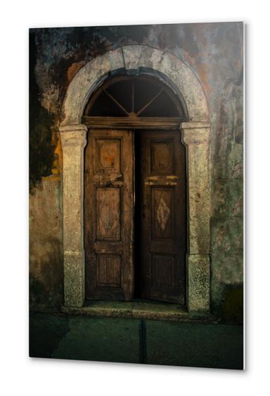 Old wooden doors and nice arch Metal prints by Jarek Blaminsky