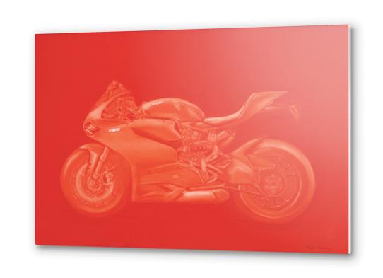 Ducati 1199 Metal prints by di-tommaso
