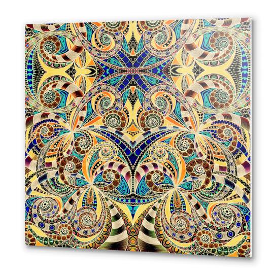 Drawing Floral Zentangle G240 Metal prints by MedusArt