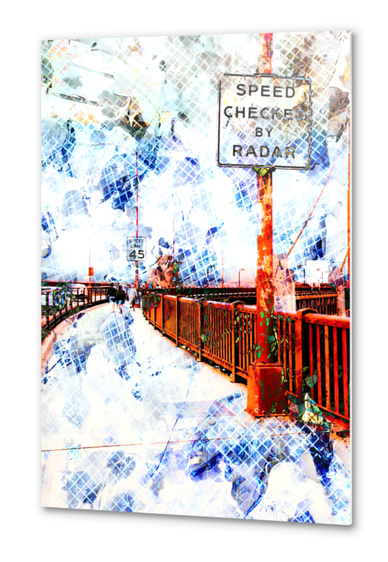 walkway at Golden Gate Bridge, San Francisco, USA Metal prints by Timmy333