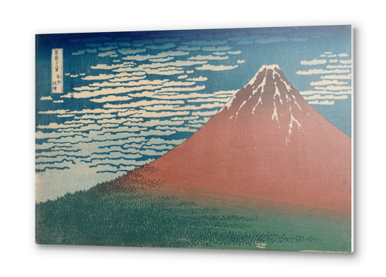 Fine Wind, Clear Weather (Gaifū kaisei) Metal prints by Katsushika Hokusai