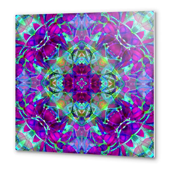 kaleidoscope Floral Abstract G16 Metal prints by MedusArt