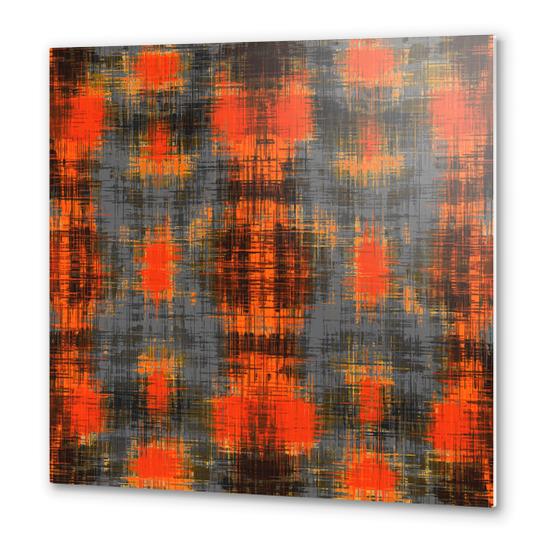 orange brown black and grey painting texture abstract background Metal prints by Timmy333