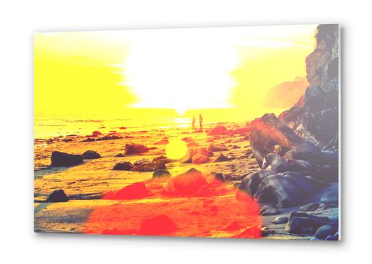 beach sunset in summer Metal prints by Timmy333