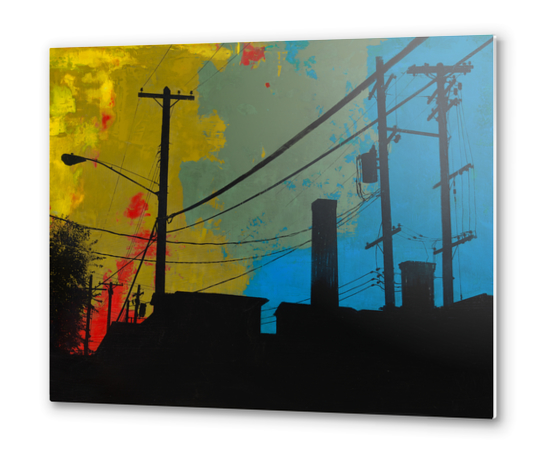 Industrial West Metal prints by dfainelli