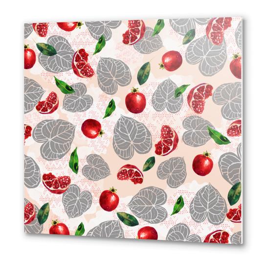 Love leaves with fruits Metal prints by mmartabc