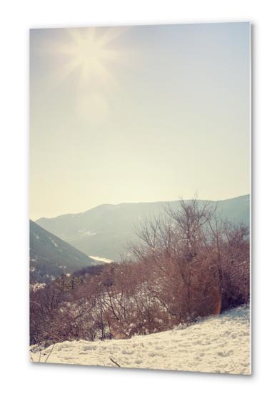 Mountains in the background II Metal prints by Salvatore Russolillo